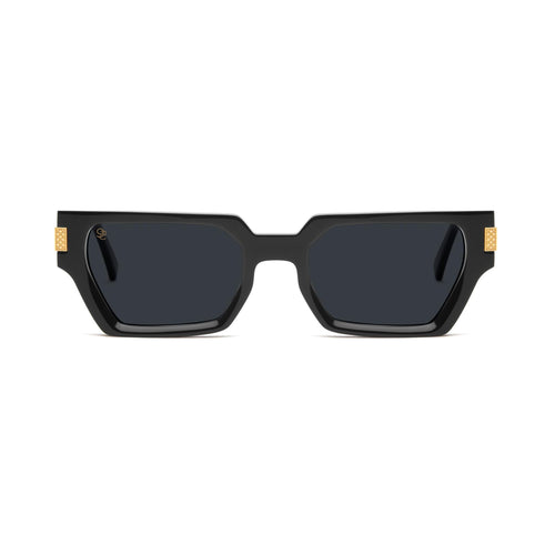 9FIVE Locks Black & 24K Gold Sunglasses