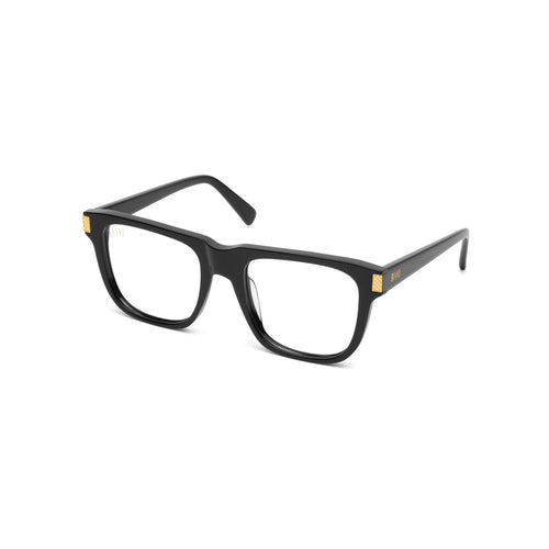 9FIVE Ocean Black & Gold Clear Lens Glasses