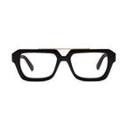 9FIVE Valley Black & Gold Clear Lens Glasses
