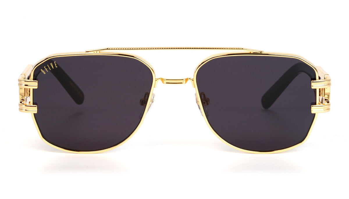 9FIVE Royals XL Black & Gold Sunglasses