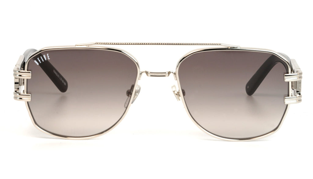 9FIVE Royals XL Black & Platinum - Gradient Sunglasses