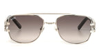 9FIVE Royals XL Black & Platinum - Gradient Sunglasses