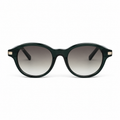Lunettes de soleil EVATIKA, forme ovale, monture vert, verres gris