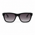Lunettes de soleil EVATIKA, forme rectangulaire, monture noir, verres violet
