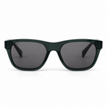 Lunettes de soleil EVATIKA, forme rectangulaire, monture vert, verres gris