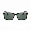 Lunettes de soleil EVATIKA, forme rectangulaire, monture vert, verres vert
