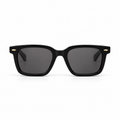 Lunettes de soleil EVATIKA, forme rectangulaire, monture noir, verres gris