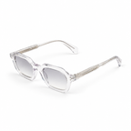OZ Eyewear Monture transparente à verres gris – vue trois quarts
