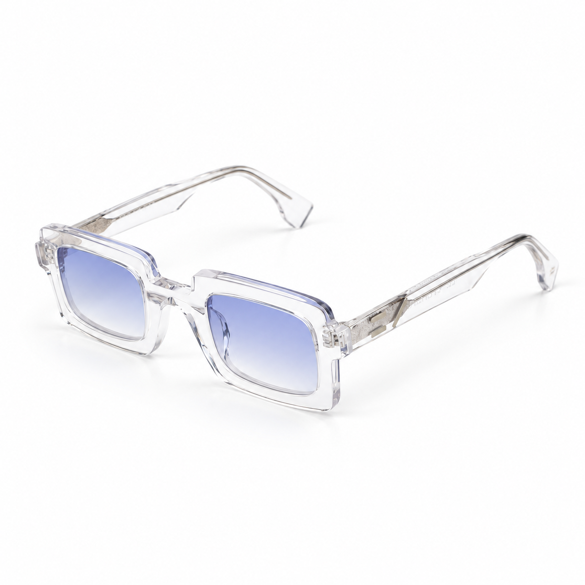 OZ Eyewear Monture transparente à verres bleutés – vue trois quarts