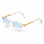 OZ Eyewear Monture transparente à verres bleu clair – vue trois quarts