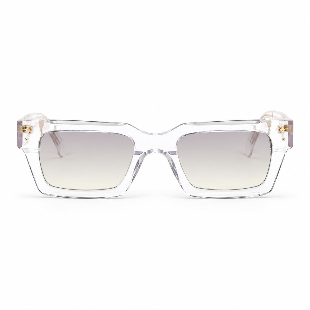 OZ Eyewear Monture transparente à finitions dorées – vue de face
