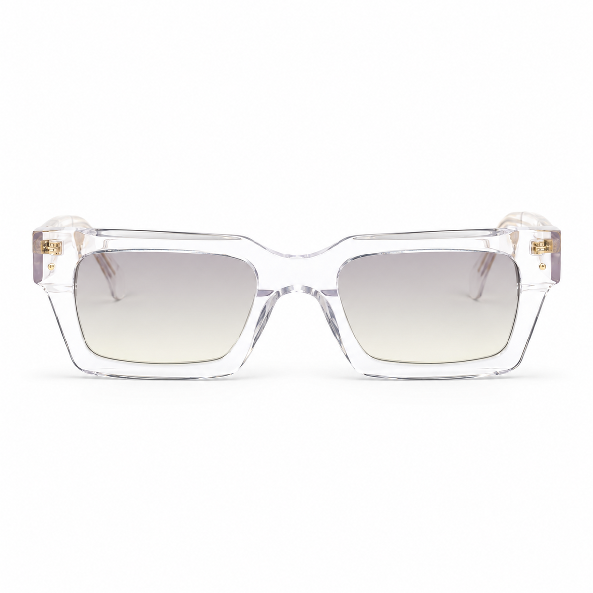 OZ Eyewear Monture transparente à finitions dorées – vue de face