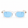 OZ Eyewear Monture transparente à verres bleu vif – vue de face