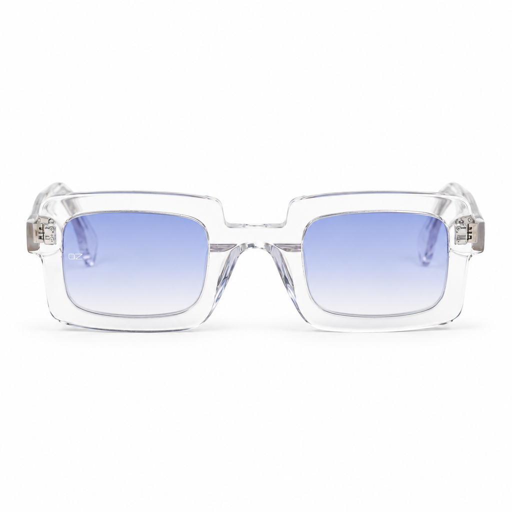 OZ Eyewear Monture transparente à verres bleutés – vue de face