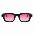 OZ Eyewear Monture noire à verres roses – vue de face