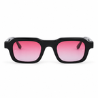 OZ Eyewear Monture noire à verres roses – vue de face