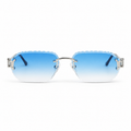 OZ Eyewear Lunettes sans contour à verres bleu dégradé – vue de face