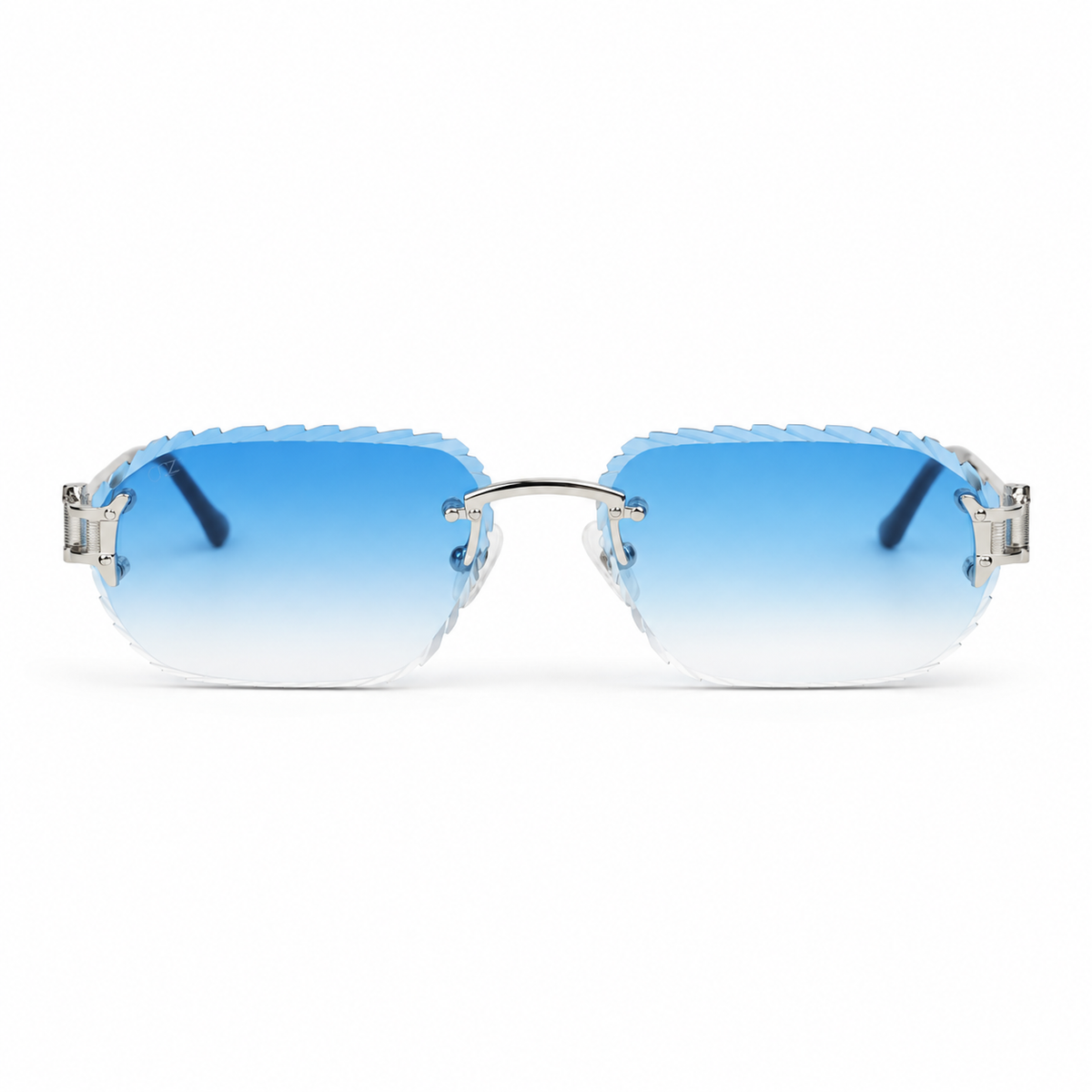 OZ Eyewear Lunettes sans contour à verres bleu dégradé – vue de face