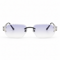 OZ Eyewear Lunettes sans contour à verres lilas – vue de face