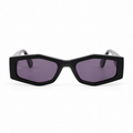 OZ Eyewear Monture noire graphique à verres violets – vue de face