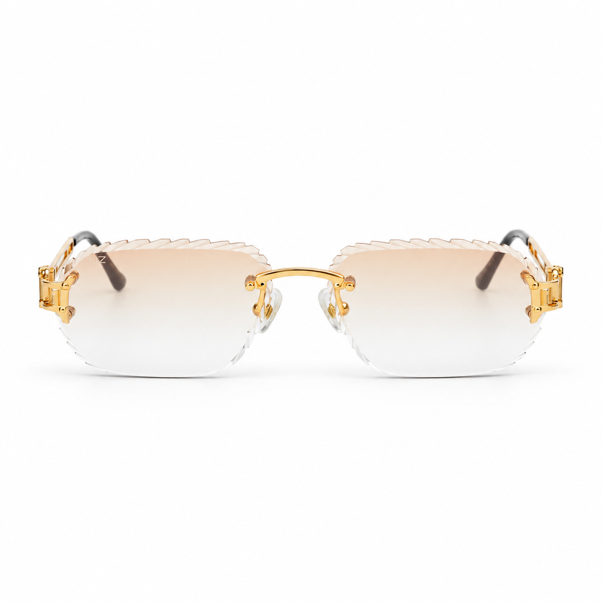 OZ Eyewear Lunettes sans contour rose doré – vue de face