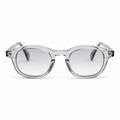 OZ Eyewear Monture gris transparent arrondie – vue de face