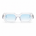 OZ Eyewear Monture transparente à verres bleu glacier – vue de face