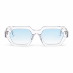 OZ Eyewear Monture transparente à verres bleu glacier – vue de face