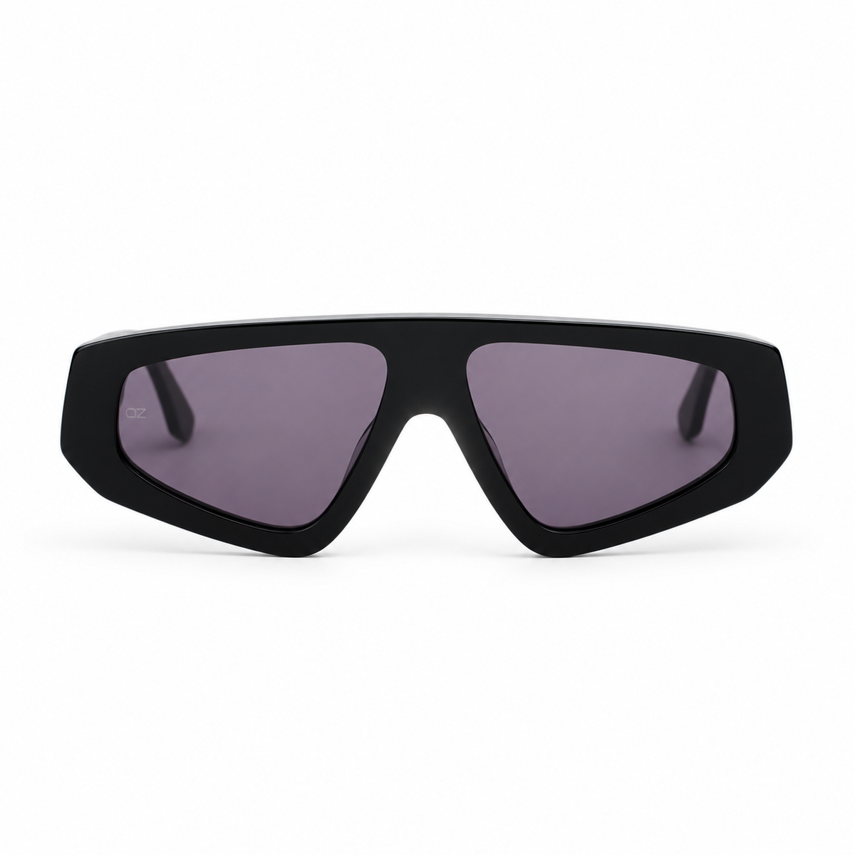 OZ Eyewear Monture noire à verres violets – vue de face