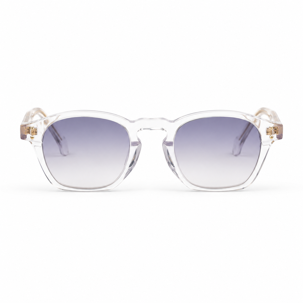 OZ Eyewear Monture transparente à verres mauves – vue de face