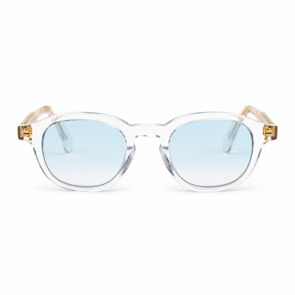 OZ Eyewear Monture transparente à verres bleu clair – vue de face