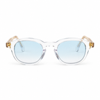 OZ Eyewear Monture transparente à verres bleu clair – vue de face