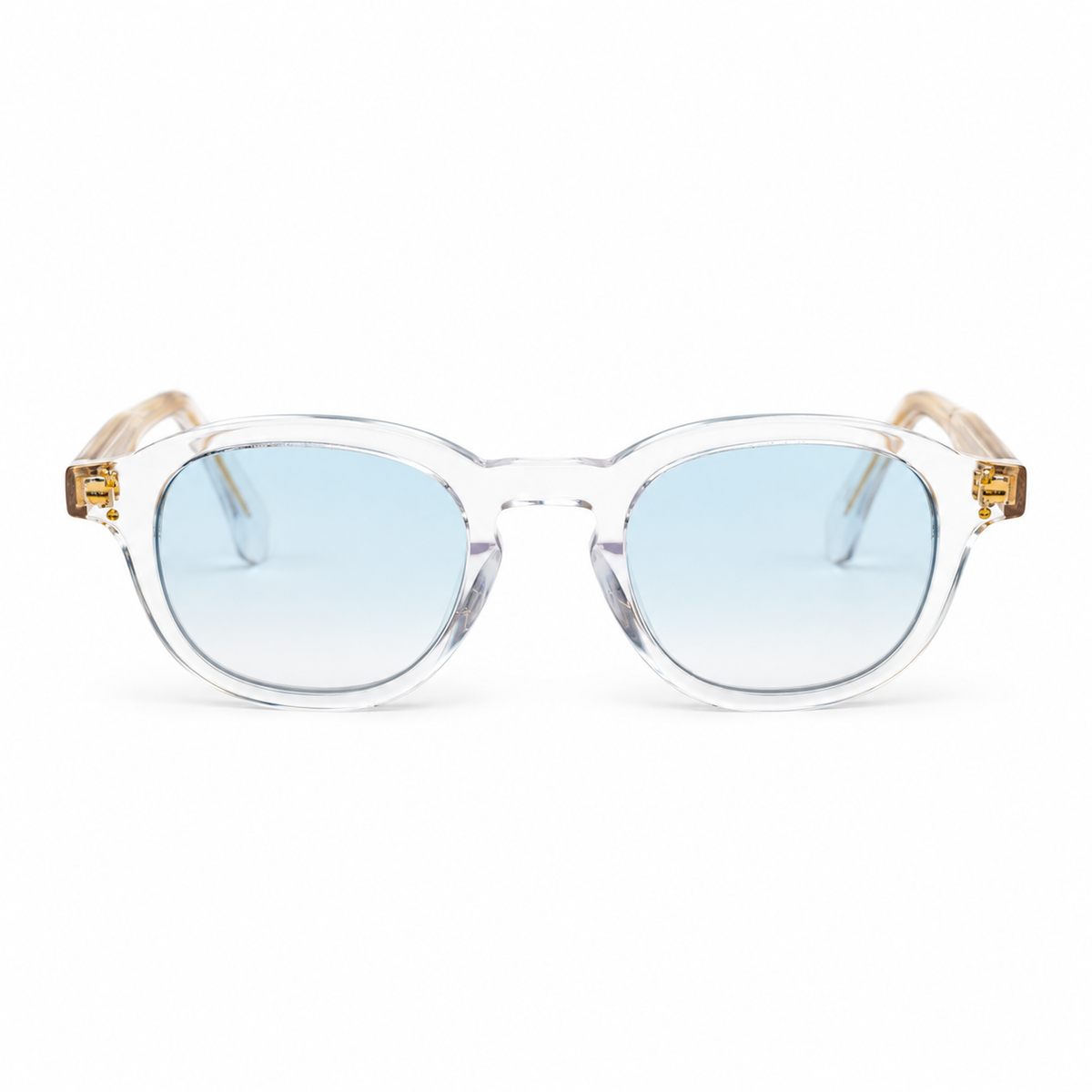OZ Eyewear Monture transparente à verres bleu clair – vue de face
