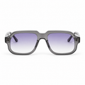 OZ Eyewear Monture gris fumé à verres violets – vue de face