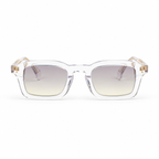 OZ Eyewear Monture transparente carrée à verres gris – vue de face