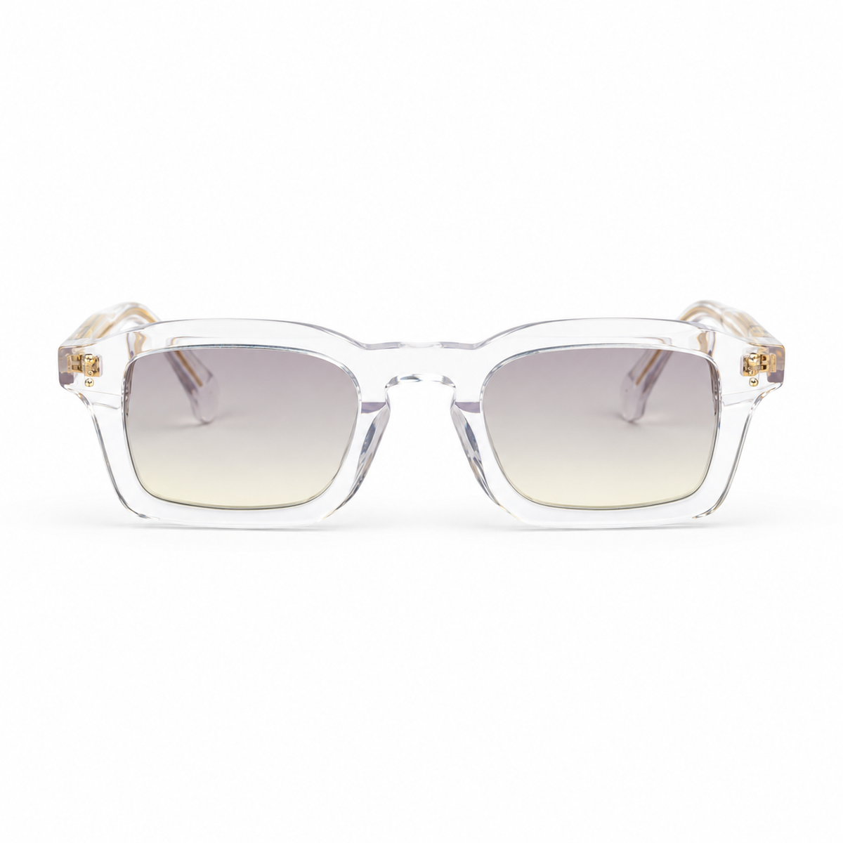 OZ Eyewear Monture transparente carrée à verres gris – vue de face