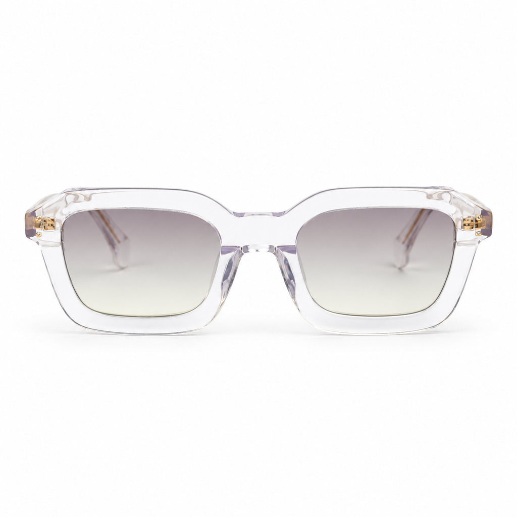 OZ Eyewear Monture transparente à verres lilas dégradés – vue de face