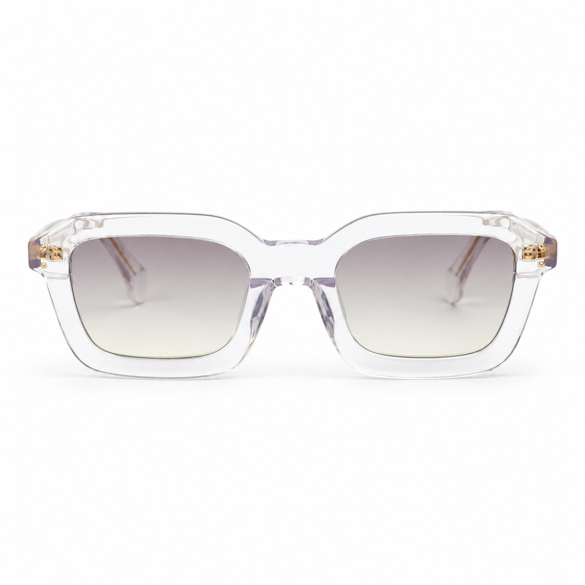 OZ Eyewear Monture transparente à verres lilas dégradés – vue de face