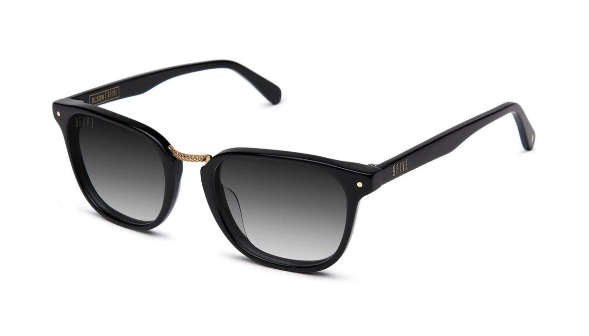 9FIVE Olson Black & Gold - Gradient Sunglasses