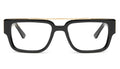 9FIVE 24 Black & Gold XL Clear Lens Glasses