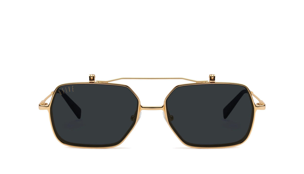 9FIVE Clarity Gold Flip-Up Glasses