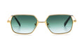 9FIVE Clarity Fullrim Gold - Green Sunglasses