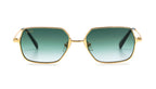 9FIVE Clarity Fullrim Gold - Green Sunglasses