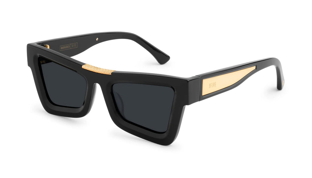 9FIVE Marauder Black &amp; Gold Sunglasses