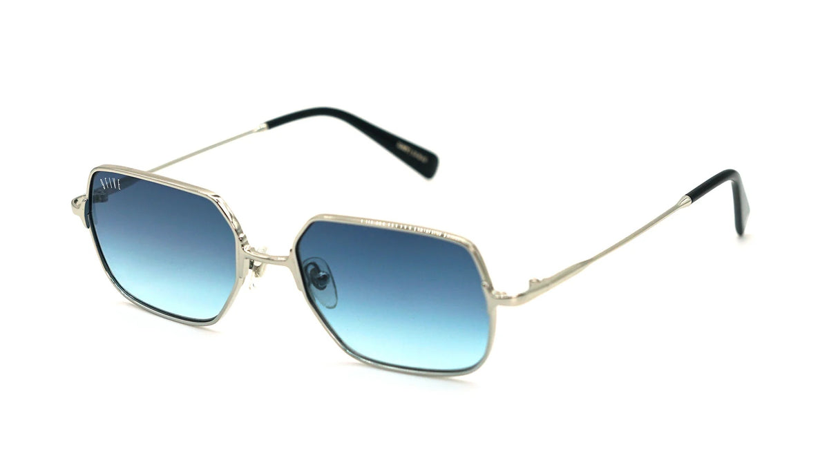 9FIVE Clarity Fullrim Platinum - Midnight Blue Sunglasses
