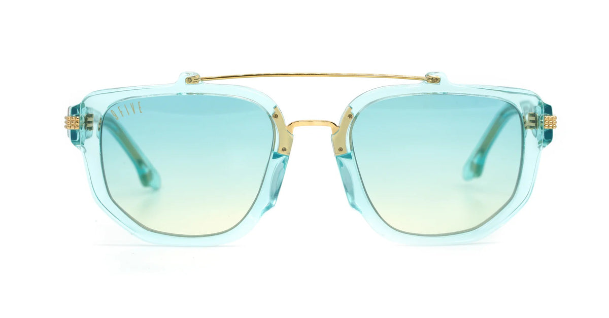 9FIVE Lawrence Tiffany & Gold – Tiffany Gradient Sunglasses
