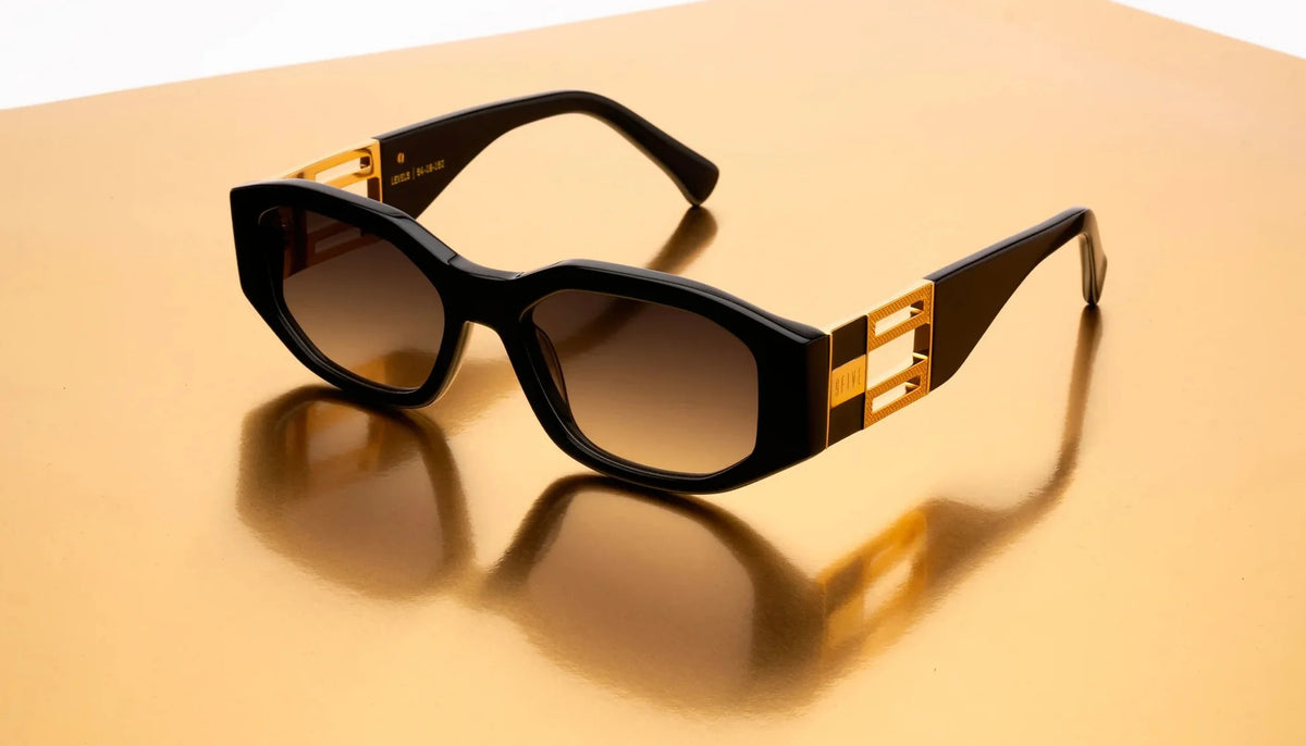 9FIVE Levels Black & 24K Gold Gradient Lens