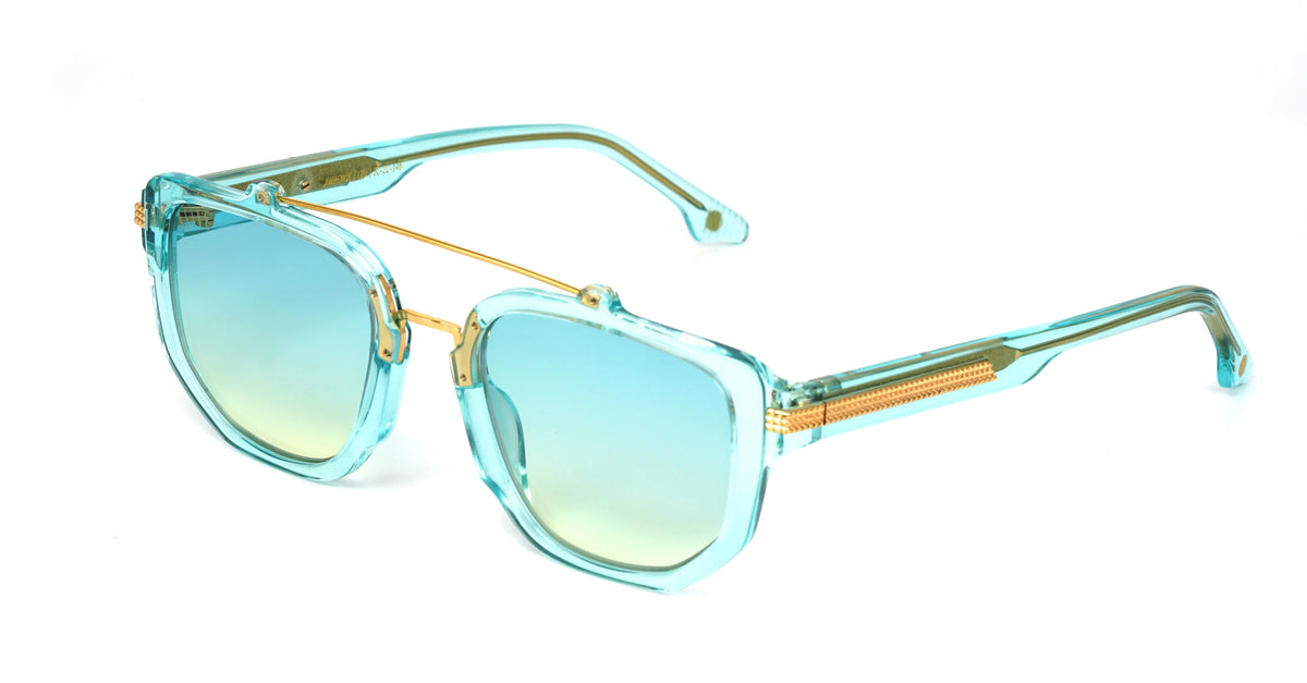 9FIVE Lawrence Tiffany & Gold – Tiffany Gradient Sunglasses